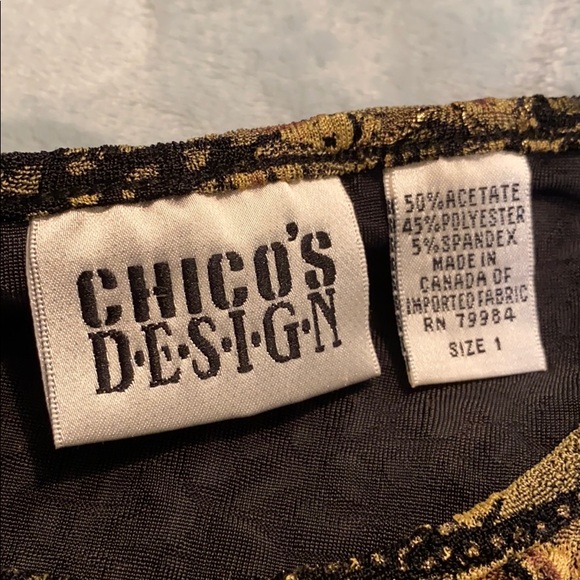 Chico’s Design 3/4 sleeve Top - Picture 8 of 11